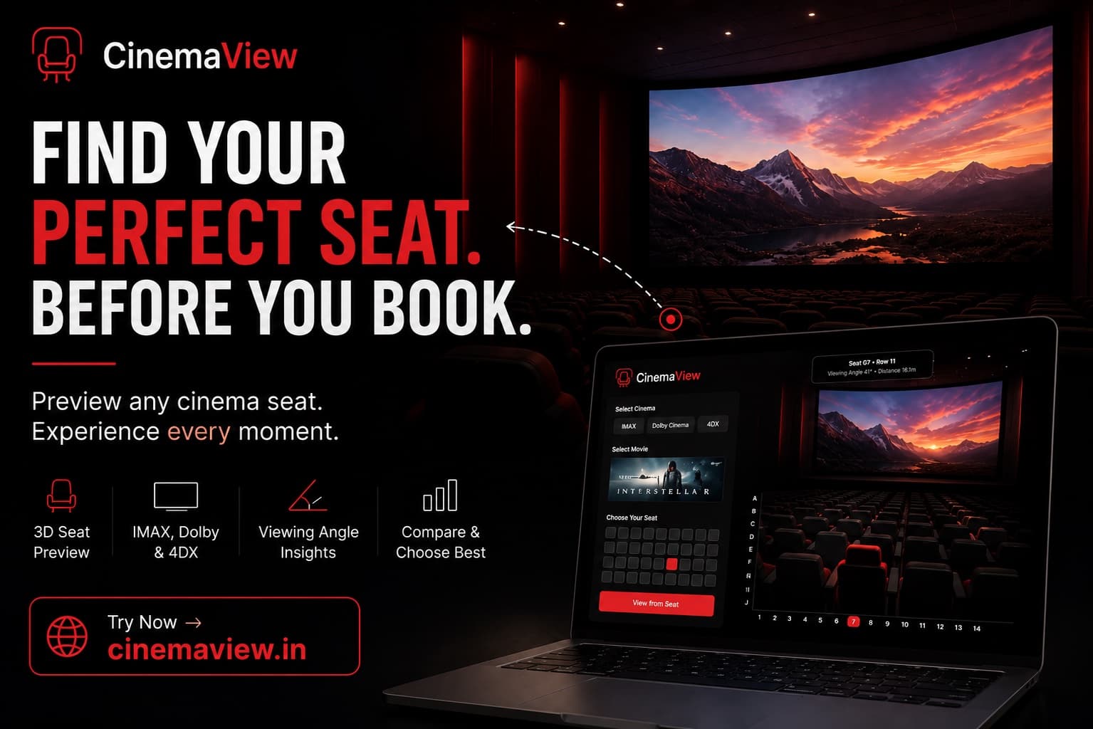 CinemaView app preview