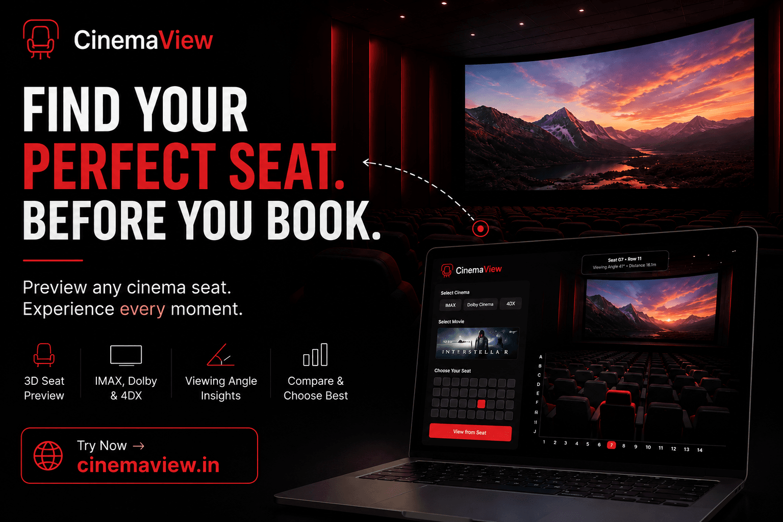 CinemaView app preview