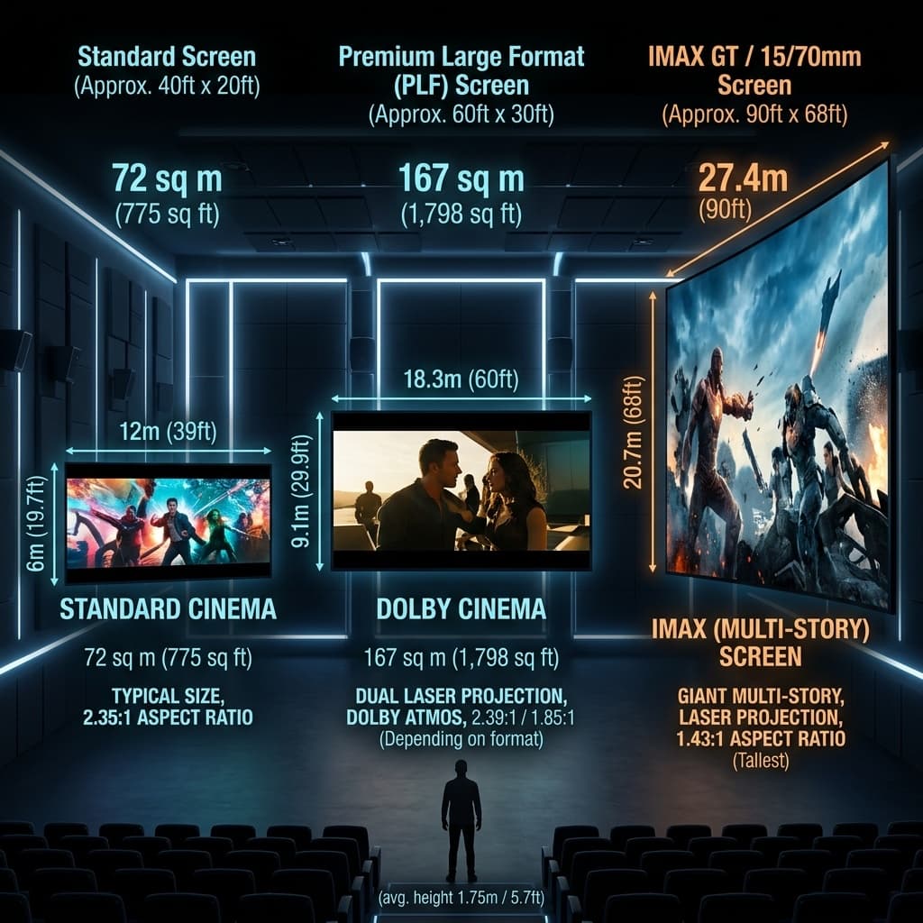 Movie Screen Size Guide — Standard, IMAX, Dolby and More