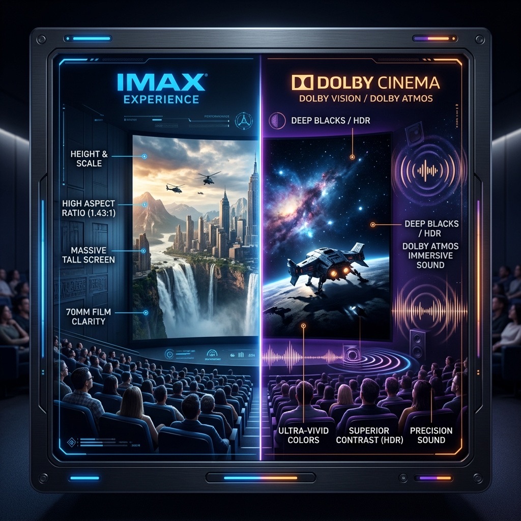 IMAX vs. Dolby Cinema: Welches Premium-Kinoformat ist besser?