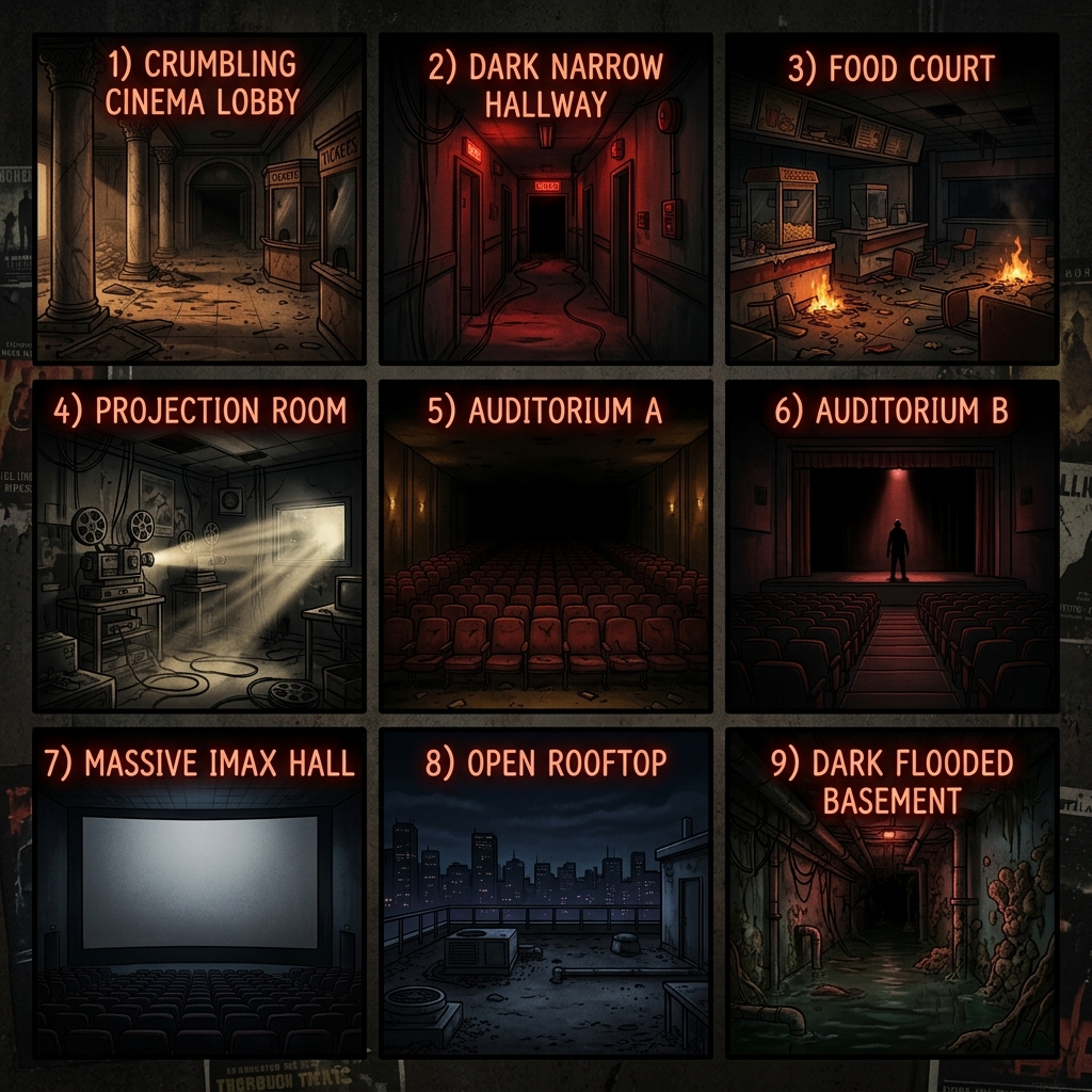 Theatre locations schematic